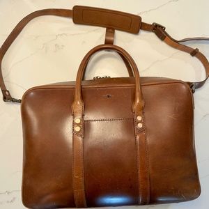 Satchel and Page Counselor Leather Briefcase